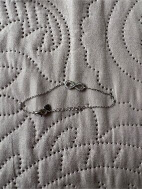 Sterling Silver Infinity Bracelet - Delicate Silver Chain